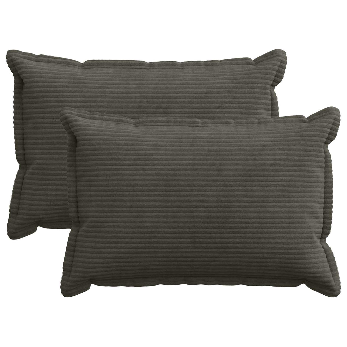 Kussensloop 2 st HOUTEN Antraciet 50 x 70 cm corduroy