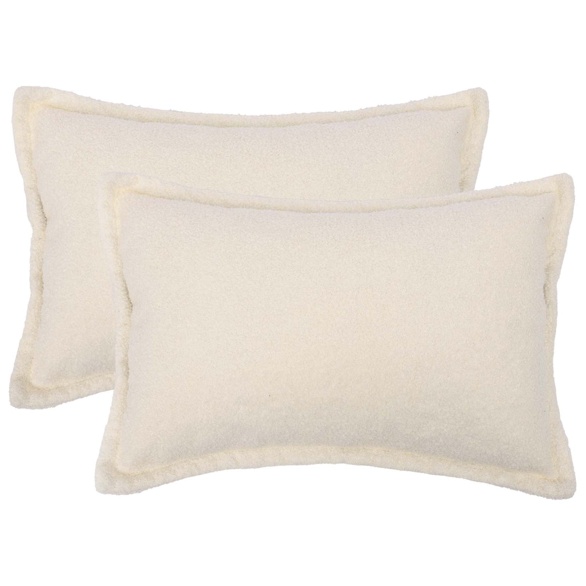 Kussensloop 2 pcs HOUTEN Crèmekleurig 50 x 70 cm Bouclé