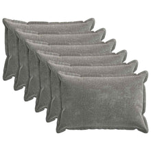 Kussensloop 6 st HOUTEN Donkergrijs 50 x 70 cm Chenille Stof