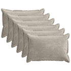 Kussensloop 50 x 70 cm lichtgrijs chenille (6 stuks)