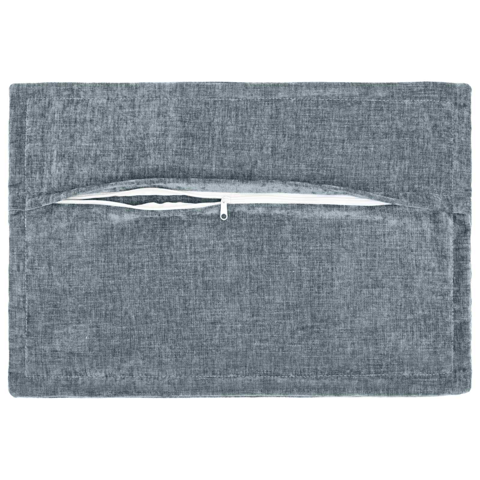 Kussensloop 2 st HOUTEN Lichtblauw 50 x 70 cm Chenille Stof