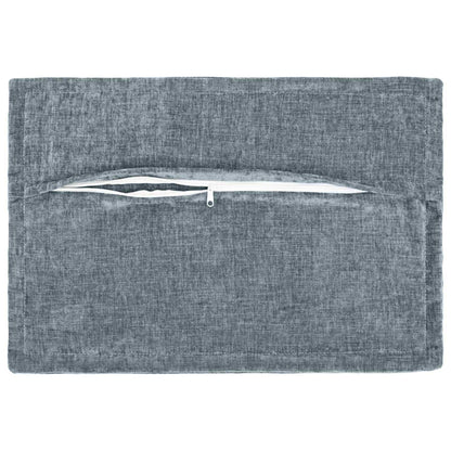 Kussensloop 2 st HOUTEN Lichtblauw 50 x 70 cm Chenille Stof
