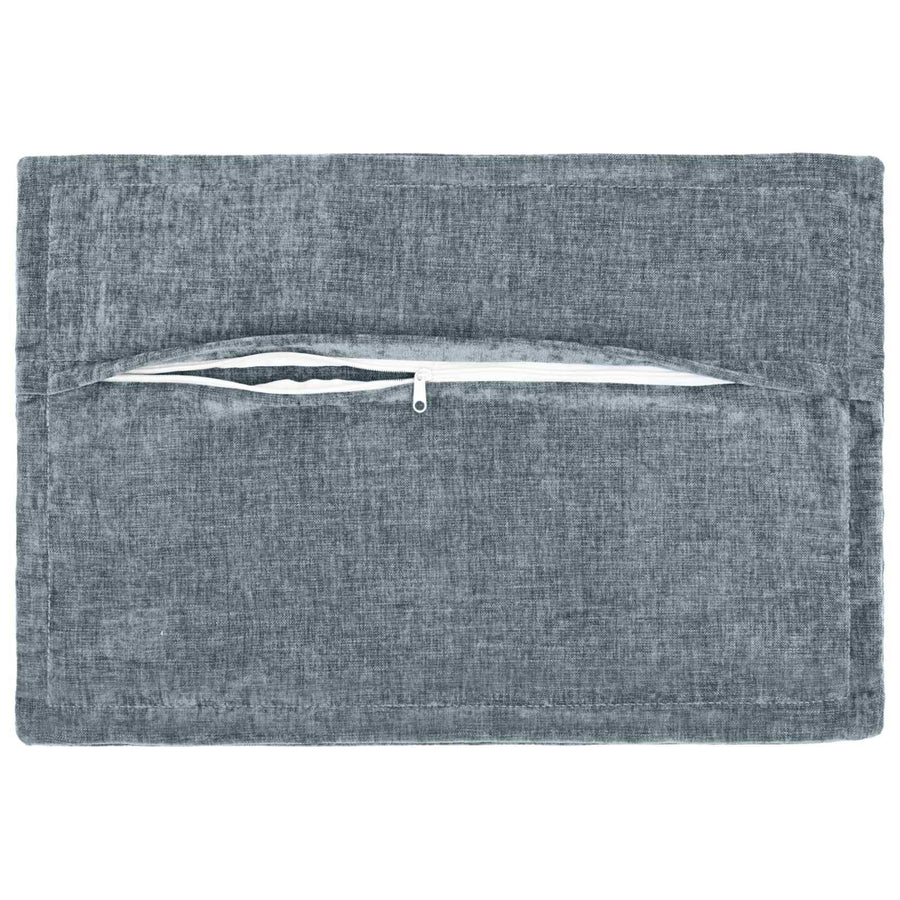 Kussensloop 2 st HOUTEN Lichtblauw 50 x 70 cm Chenille Stof