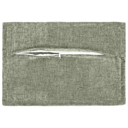 Kussensloop 2 st HOUTEN Groen 50 x 70 cm Chenille Stof