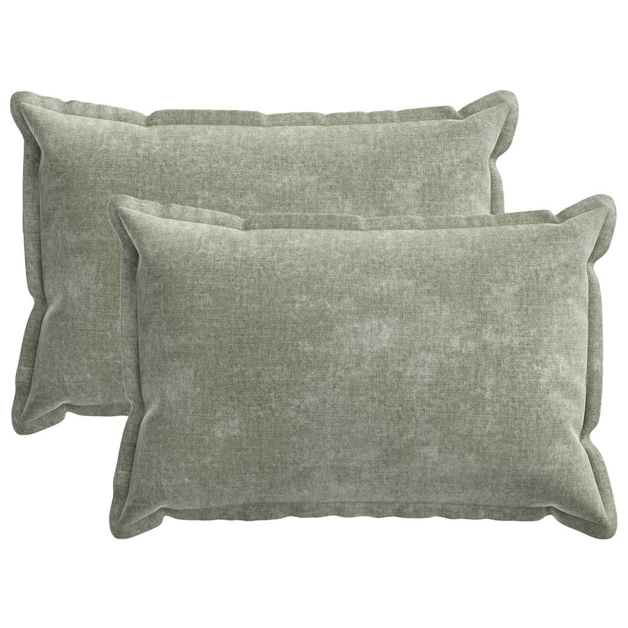 Kussensloop 2 st HOUTEN Groen 50 x 70 cm Chenille Stof