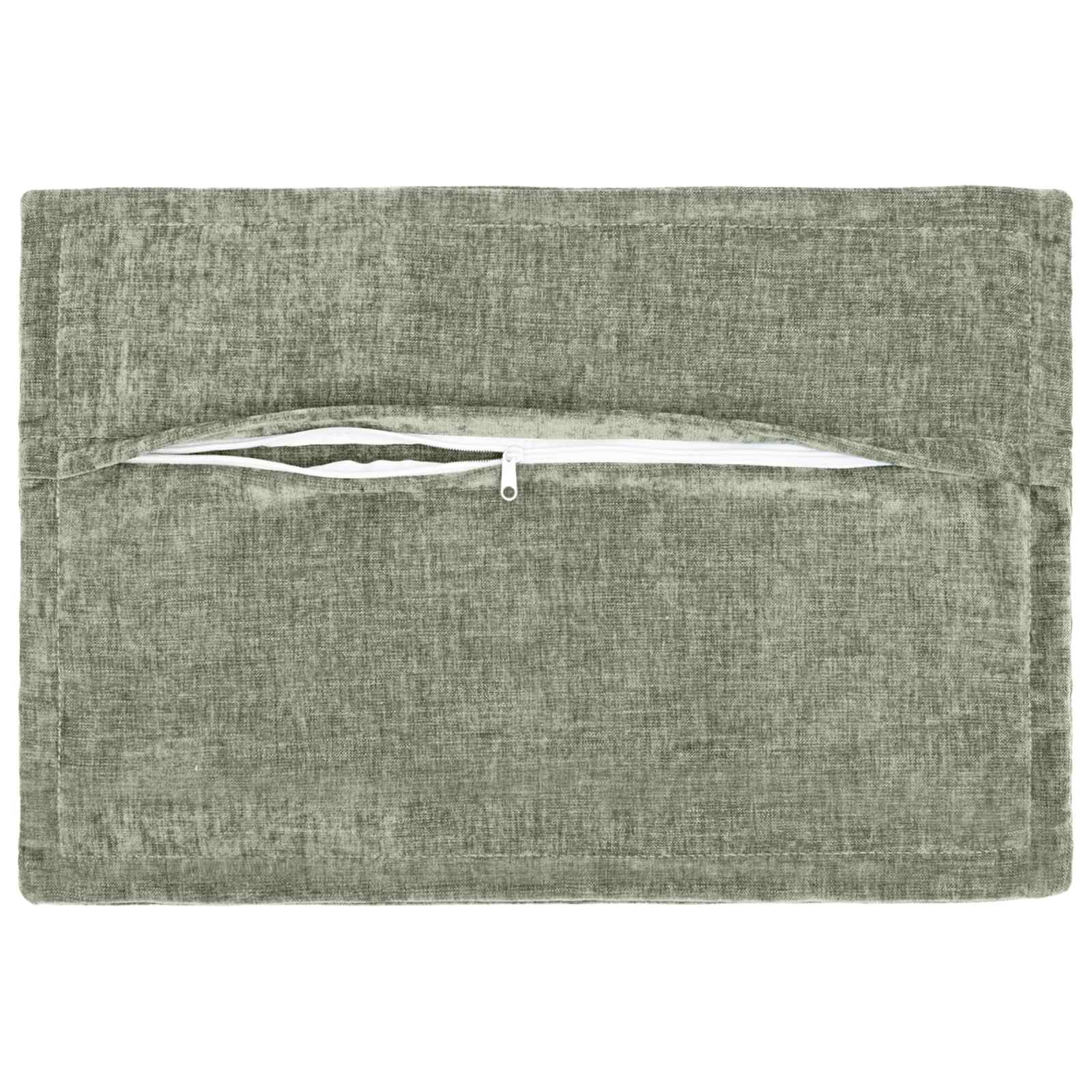 Kussensloop 6 st HOUTEN Groen 50 x 70 cm Chenille Stof
