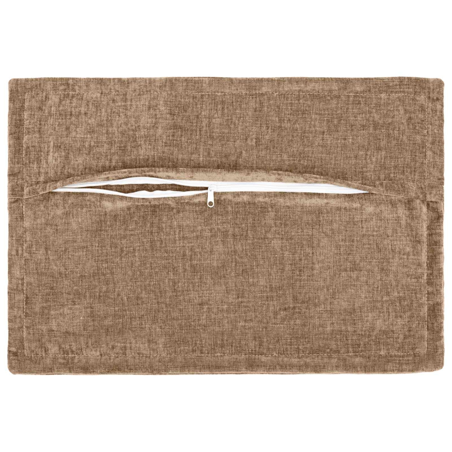 Kussensloop 2 st HOUTEN Bruin 50 x 70 cm Chenille Stof