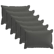 Kussensloop 6 st antraciet 50x70 cm polyester