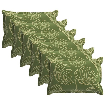 Kussensloop 6 st HOUTEN Bladontwerp 50 x 70 cm Polyester