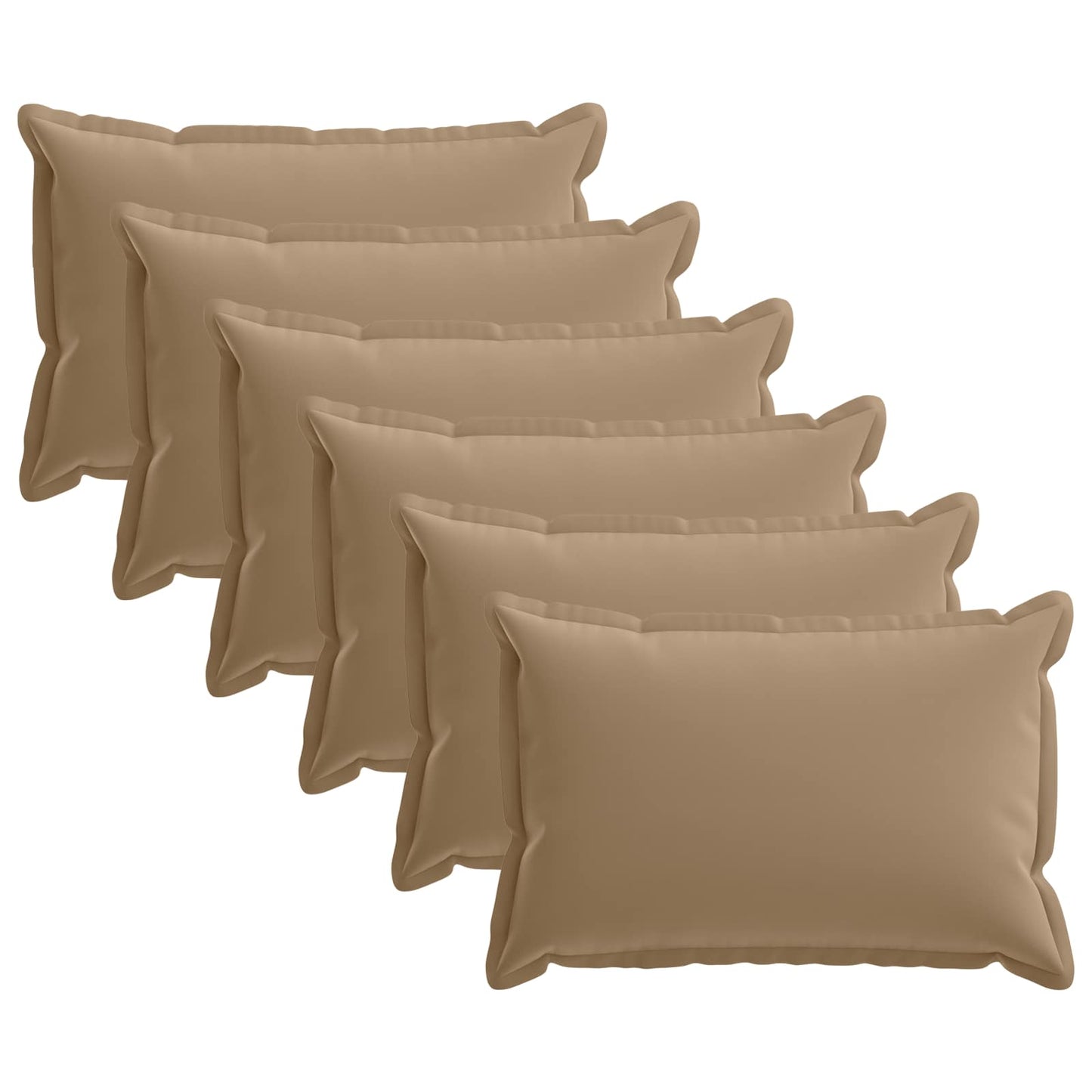 Kussensloop 6 st HOUTEN Taupe 50 x 70 cm Polyester