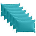 Kussensloop 6 st HOUTEN Turquoise 50 x 70 cm Polyester