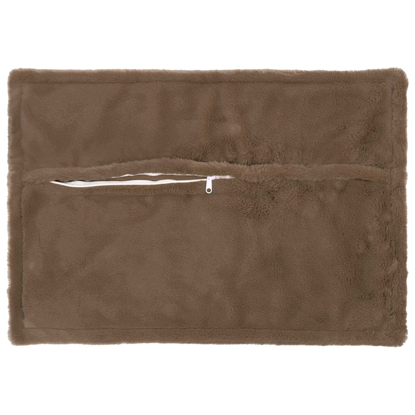Kussensloop 6 st HOUTEN Licht Bruin 50 x 70 cm Nep Konijnenbont