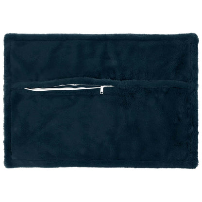 Kussensloop 6 st HOUTEN Marineblauw 50 x 70 cm Nep Konijnenbont
