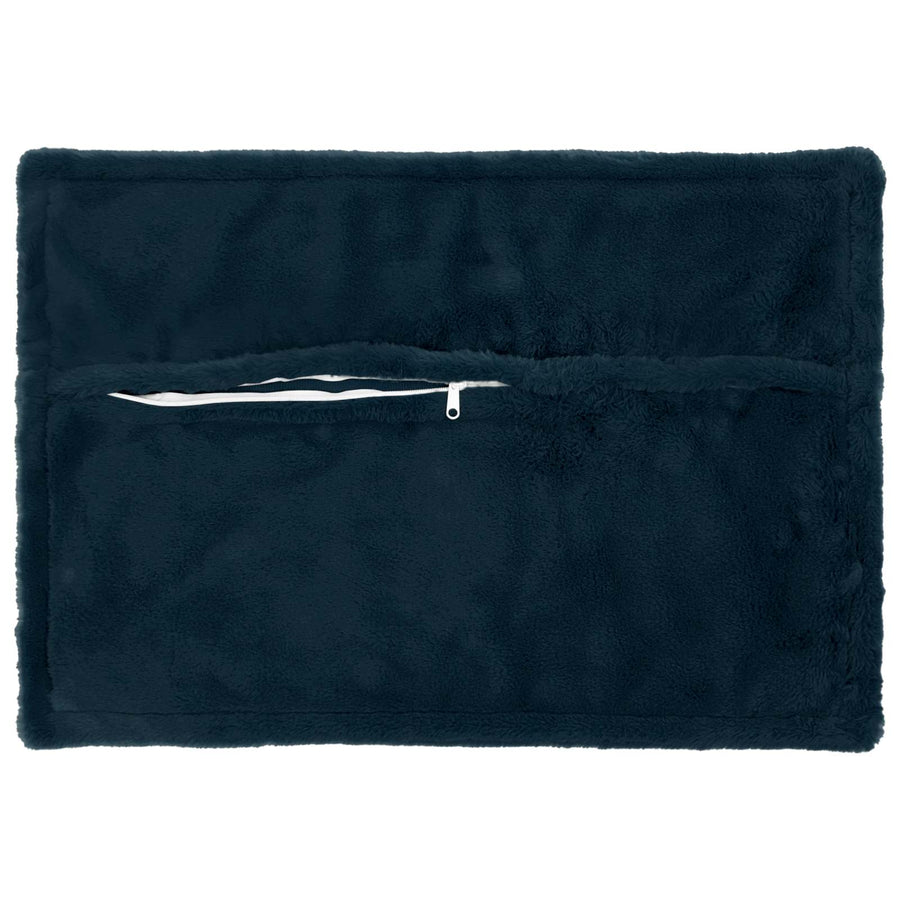 Kussensloop 6 st HOUTEN Marineblauw 50 x 70 cm Nep Konijnenbont