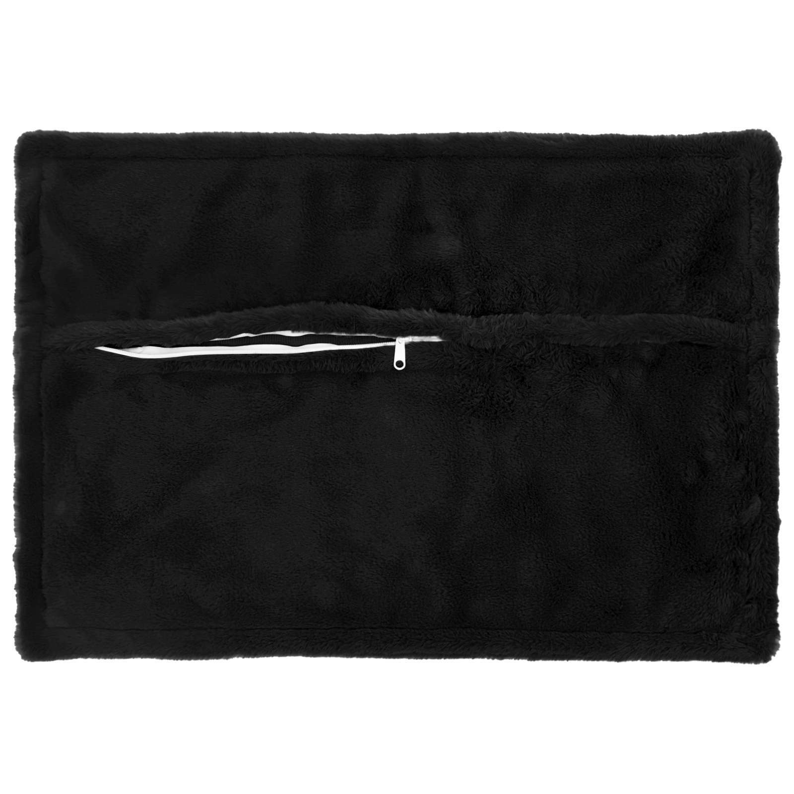Kussensloop 6 st HOUTEN Zwart 50 x 70 cm Nep Konijnenbont