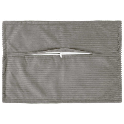 Kussensloop 6 st HOUTEN Lichtgrijs 50 x 75 cm corduroy