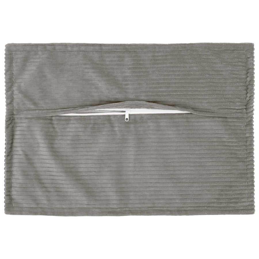 Kussensloop 6 st HOUTEN Lichtgrijs 50 x 75 cm corduroy