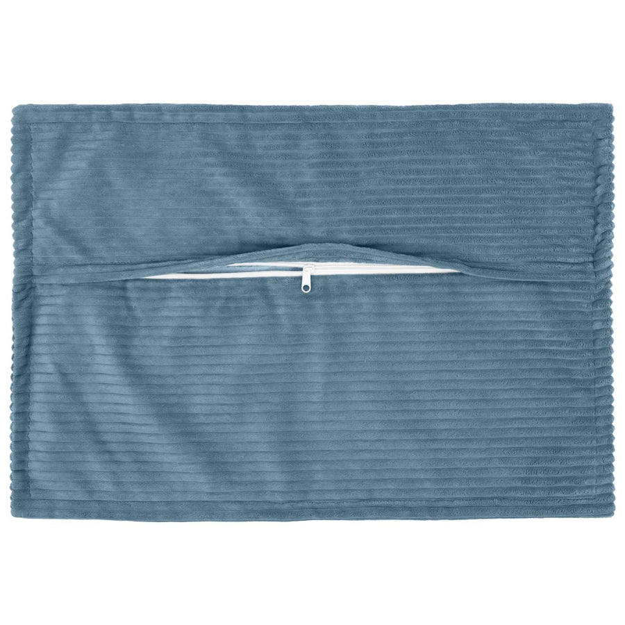 Kussensloop 6 st HOUTEN Blauw 50 x 75 cm corduroy