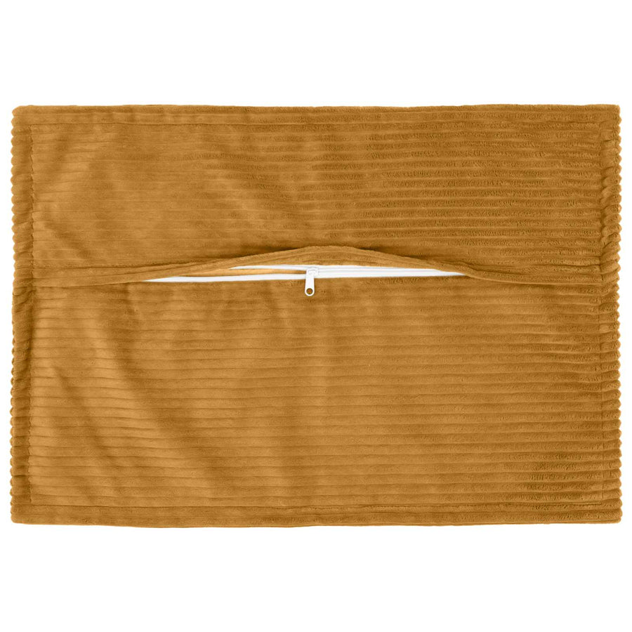 Kussensloop 2 st HOUTEN Geel 50 x 75 cm corduroy