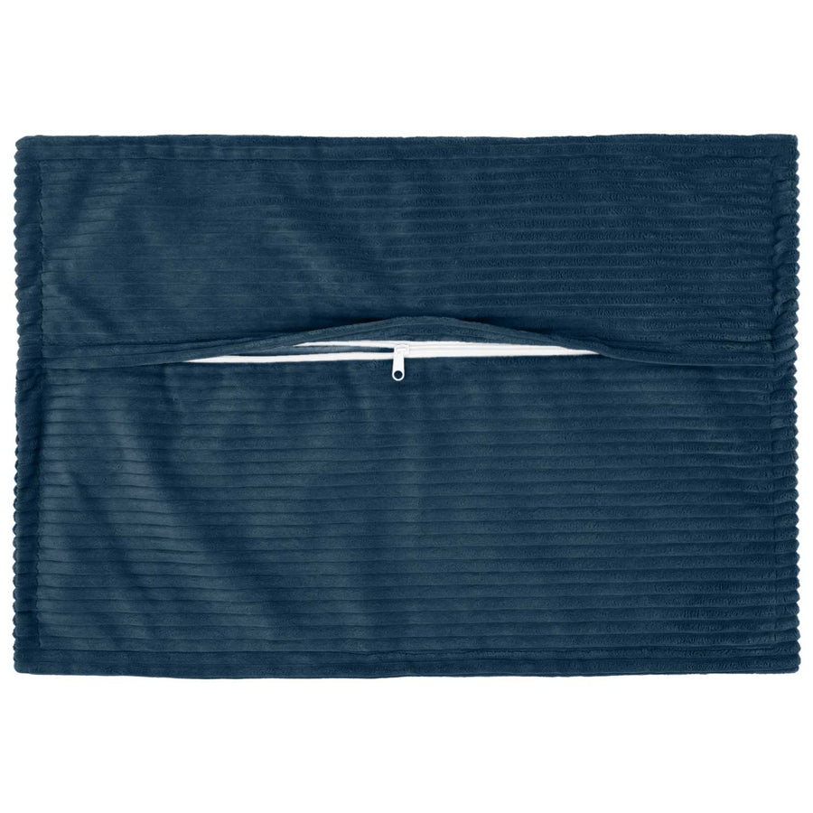 Kussensloop 6 st HOUTEN Marineblauw 50 x 75 cm corduroy