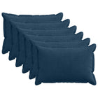 Kussensloop marineblauw corduroy 50 x 75 cm 6 stuks