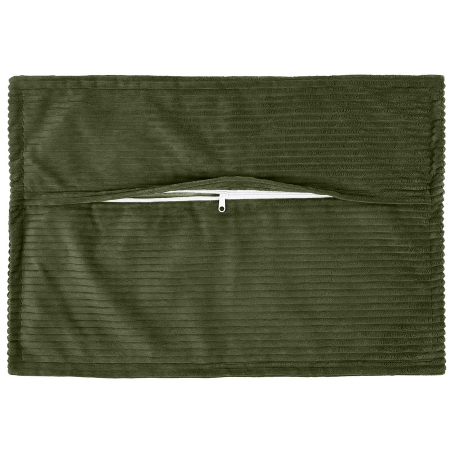 Kussensloop 2 st HOUTEN Groen 50 x 75 cm corduroy