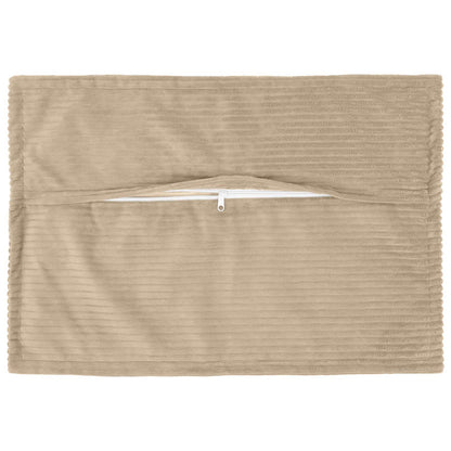 Kussensloop 2 st HOUTEN Taupe 50 x 75 cm corduroy