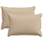 Kussensloop 2 st taupe 50 x 75 cm corduroy