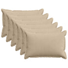 Kussensloop set van 6 taupe 50x75 cm corduroy