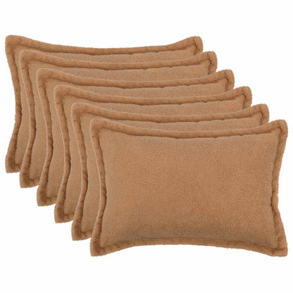 Kussensloop 6 pcs HOUTEN Beige 50 x 75 cm Bouclé
