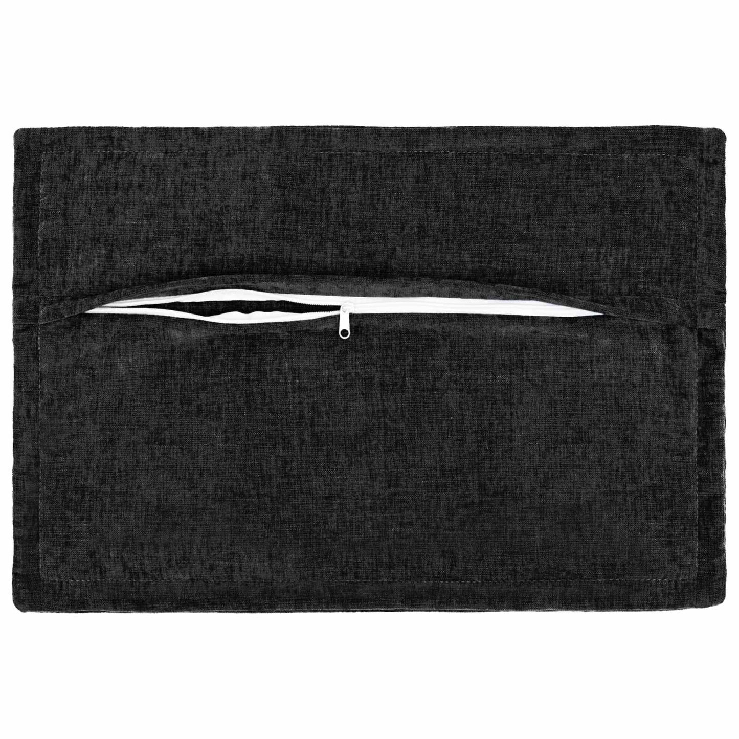 Kussensloop 2 st HOUTEN Antraciet 50 x 75 cm Chenille Stof