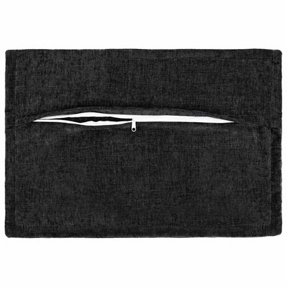 Kussensloop 2 st HOUTEN Antraciet 50 x 75 cm Chenille Stof