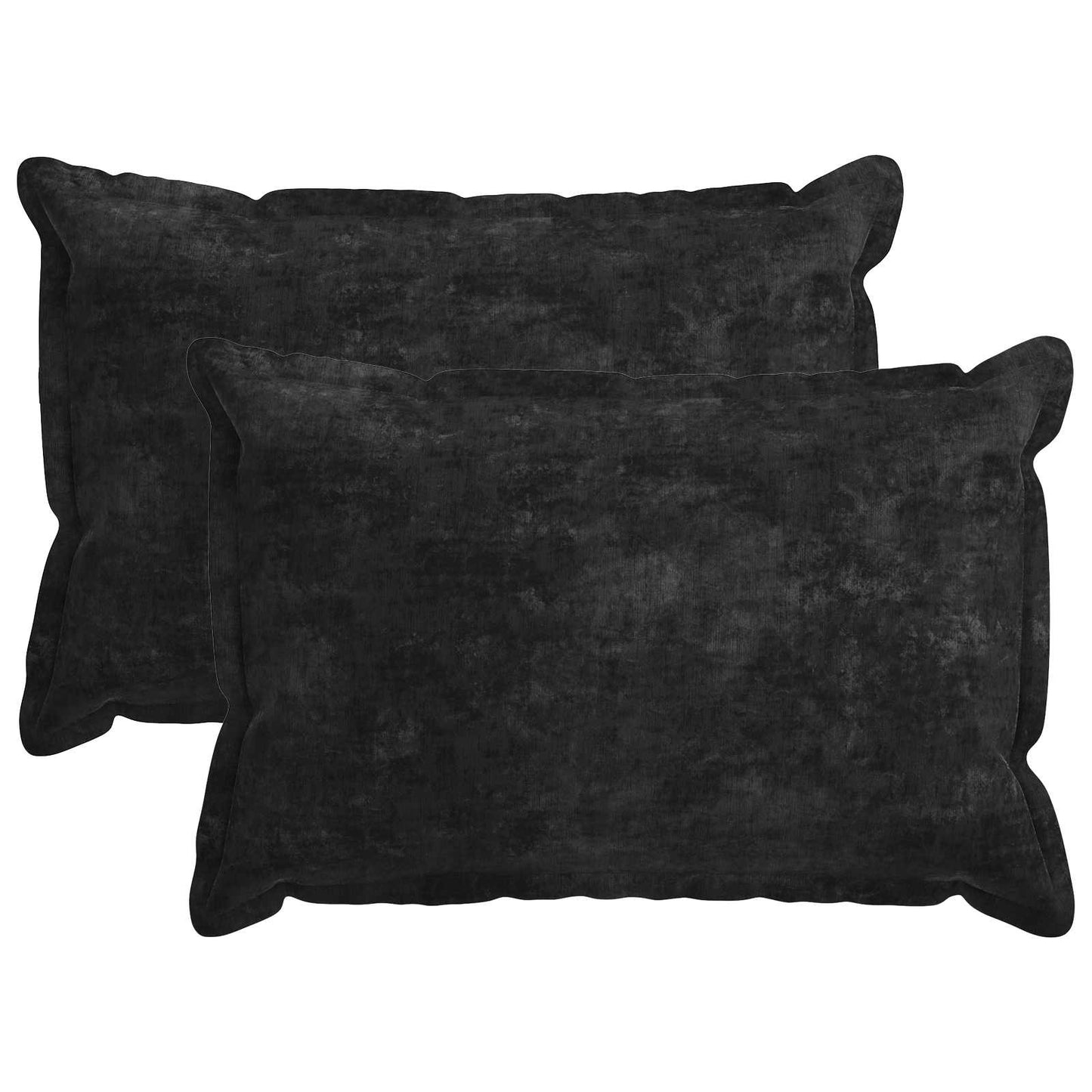 Kussensloop 2 st HOUTEN Antraciet 50 x 75 cm Chenille Stof