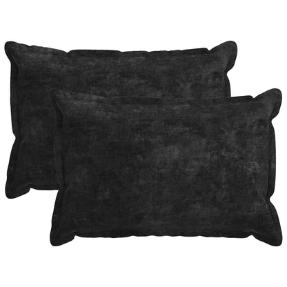 Kussensloop 2 st HOUTEN Antraciet 50 x 75 cm Chenille Stof