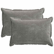 Kussensloop 50x75 cm donkergrijs chenille