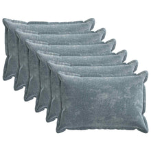 Kussensloop 6 st HOUTEN Lichtblauw 50 x 75 cm Chenille Stof