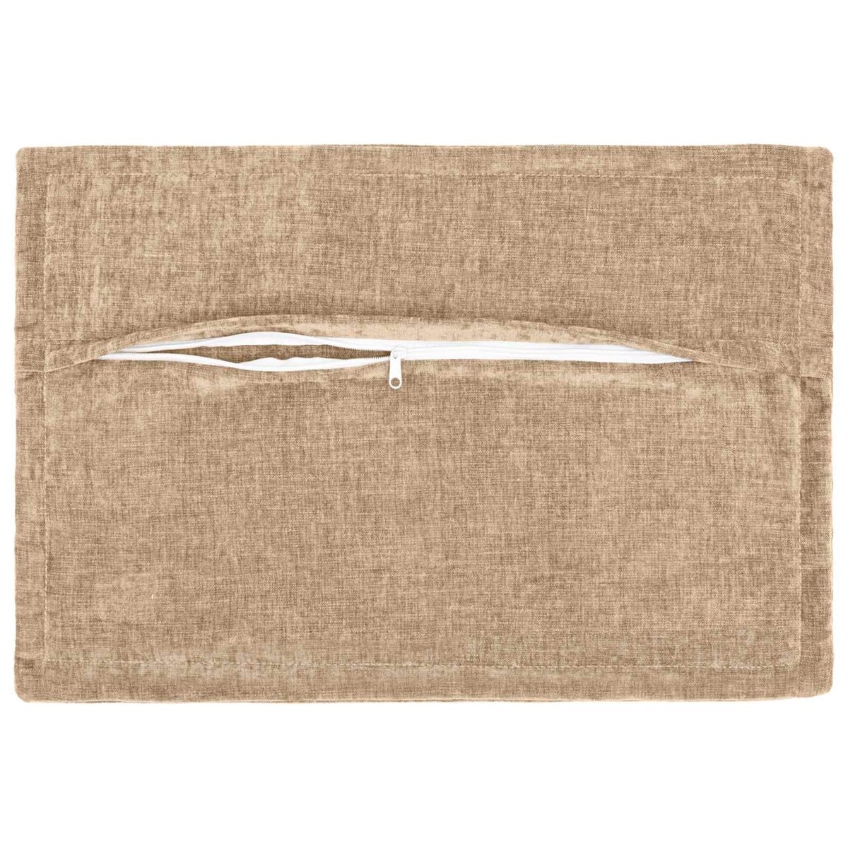 Kussensloop 2 st HOUTEN Taupe 50 x 75 cm Chenille Stof