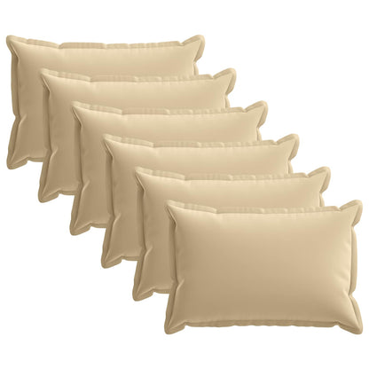 Kussensloop 6 st HOUTEN Beige 50 x 75 cm Polyester