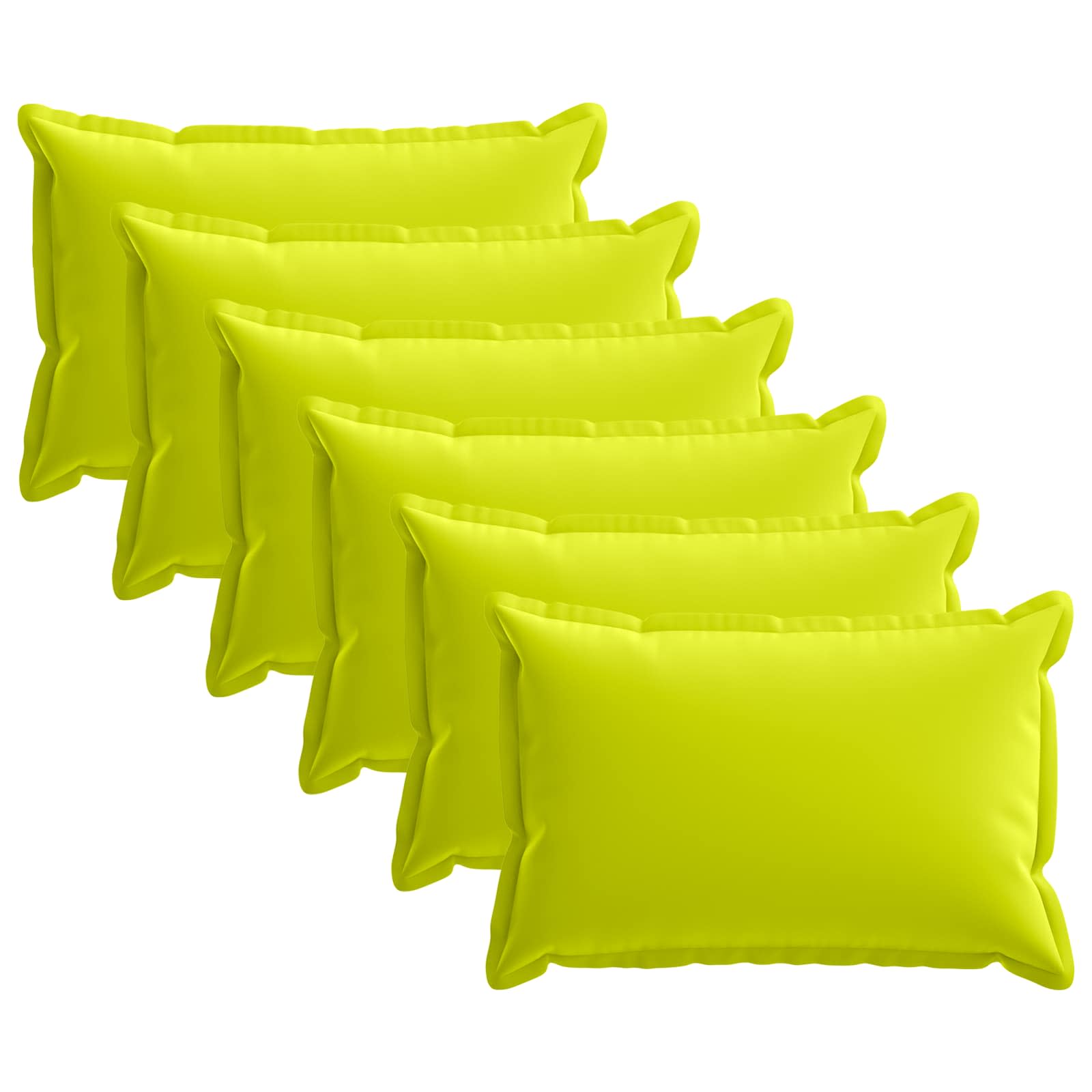Kussensloop 6 st HOUTEN Helder groen 50 x 75 cm Polyester