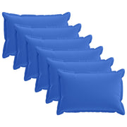 Kussenslopen 6 st koninklijk blauw 50 x 75 cm polyester