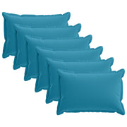 Kussensloop 6 st lichtblauw 50x75 cm polyester