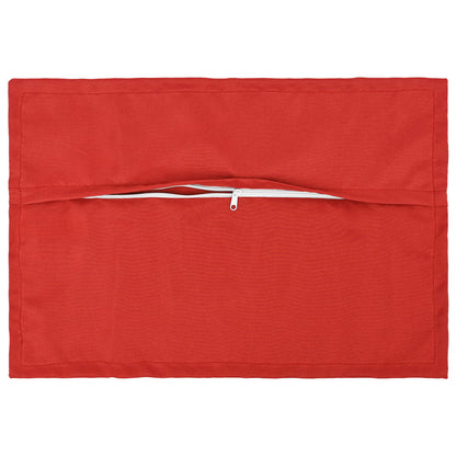 Kussensloop 6 st HOUTEN Rood 50 x 75 cm Polyester