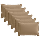 Kussensloop 6 st HOUTEN Taupe 50 x 75 cm Polyester