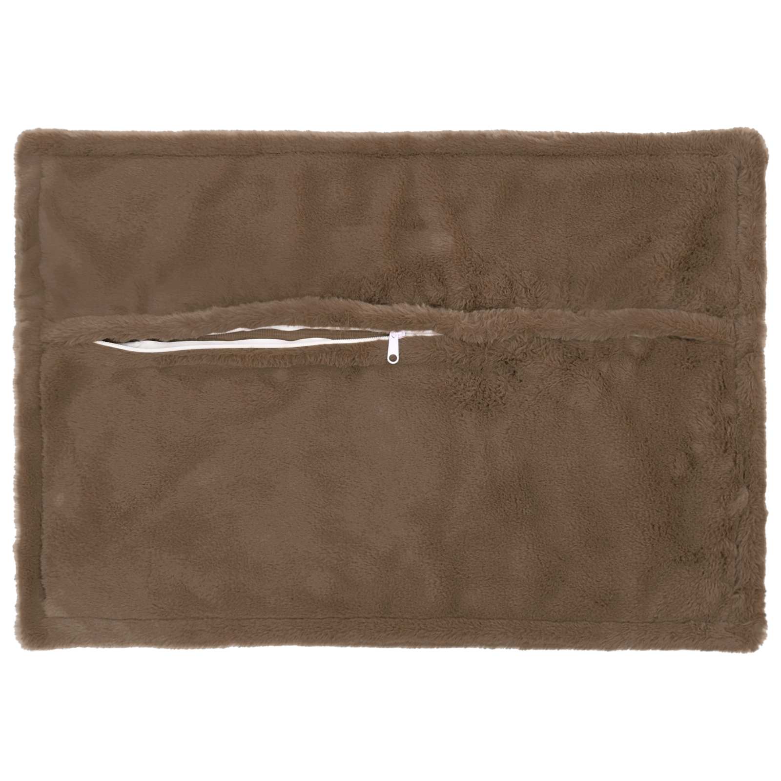 Kussensloop 2 st HOUTEN Licht Bruin 50 x 75 cm Nep Konijnenbont