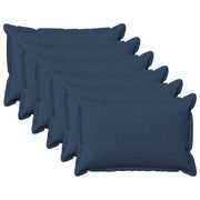Kussenslopen blauw 50 x 80 cm (6 stuks)