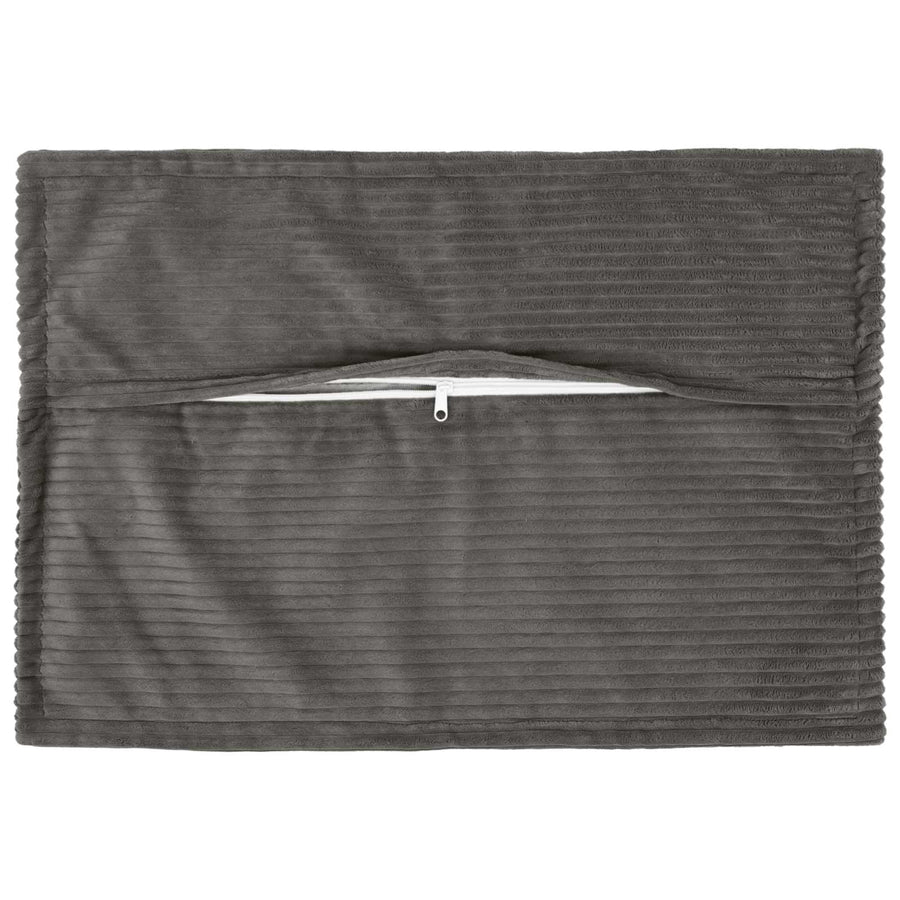 Kussensloop 6 st HOUTEN Donkergrijs 50 x 80 cm corduroy