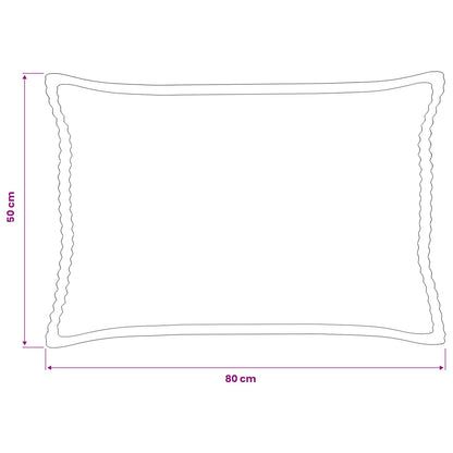 Kussensloop 6 st HOUTEN Donkergrijs 50 x 80 cm corduroy