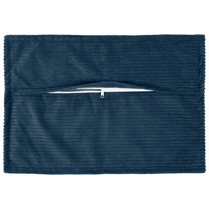 Kussensloop 6 st HOUTEN Marineblauw 50 x 80 cm corduroy