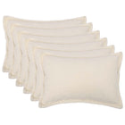 Kussensloop 50 x 80 cm bouclé crèmekleurig (6 stuks)