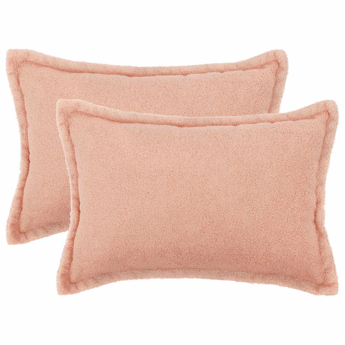 Kussensloop 2 pcs HOUTEN Roze 50 x 80 cm Bouclé